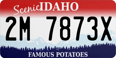 ID license plate 2M7873X
