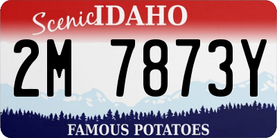 ID license plate 2M7873Y