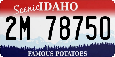 ID license plate 2M7875O