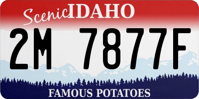 ID license plate 2M7877F