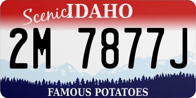 ID license plate 2M7877J