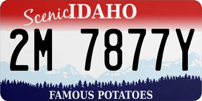 ID license plate 2M7877Y