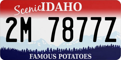 ID license plate 2M7877Z