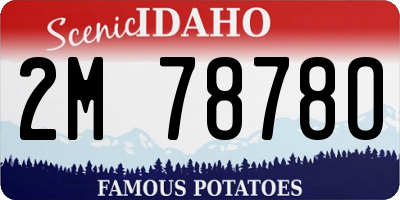 ID license plate 2M7878O