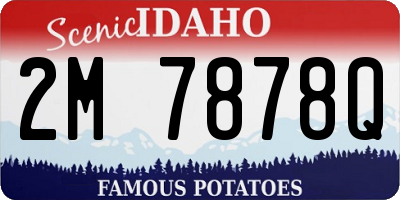 ID license plate 2M7878Q