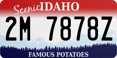 ID license plate 2M7878Z