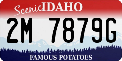 ID license plate 2M7879G