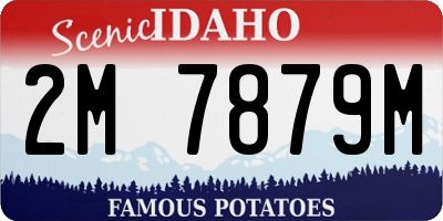 ID license plate 2M7879M