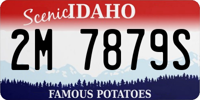 ID license plate 2M7879S