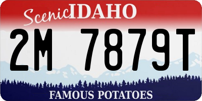 ID license plate 2M7879T