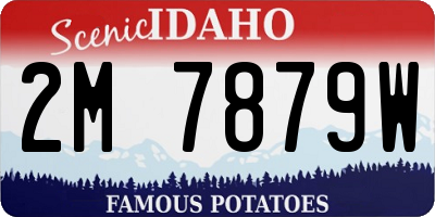 ID license plate 2M7879W