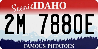 ID license plate 2M7880E