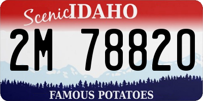 ID license plate 2M7882O