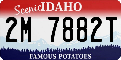 ID license plate 2M7882T