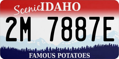 ID license plate 2M7887E