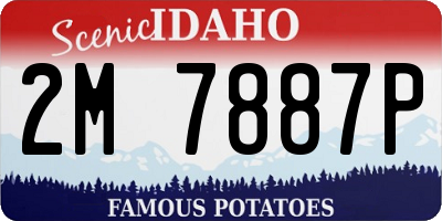 ID license plate 2M7887P