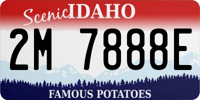 ID license plate 2M7888E