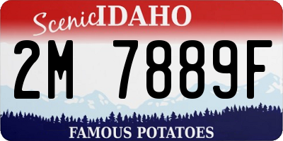 ID license plate 2M7889F