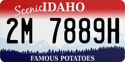 ID license plate 2M7889H