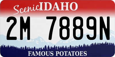 ID license plate 2M7889N