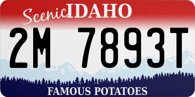 ID license plate 2M7893T