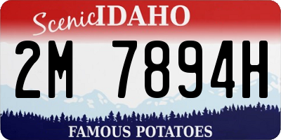 ID license plate 2M7894H