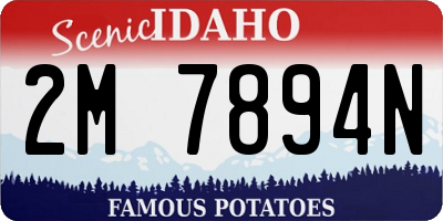 ID license plate 2M7894N