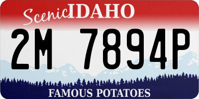ID license plate 2M7894P