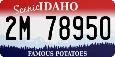 ID license plate 2M7895O
