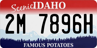 ID license plate 2M7896H