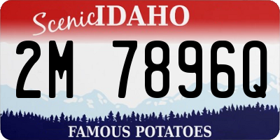 ID license plate 2M7896Q