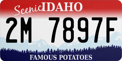 ID license plate 2M7897F