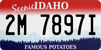 ID license plate 2M7897I