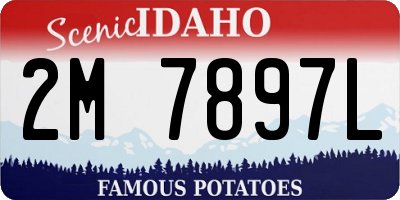 ID license plate 2M7897L
