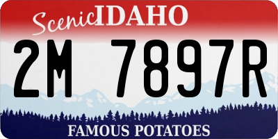 ID license plate 2M7897R