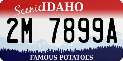 ID license plate 2M7899A