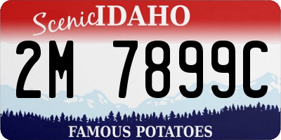 ID license plate 2M7899C