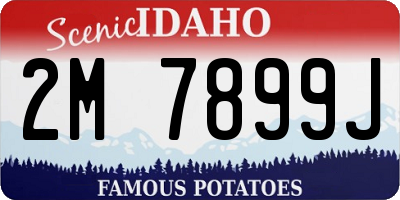 ID license plate 2M7899J