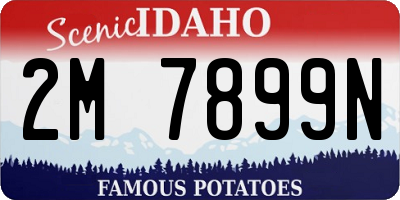 ID license plate 2M7899N