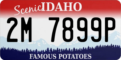 ID license plate 2M7899P