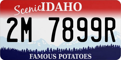 ID license plate 2M7899R