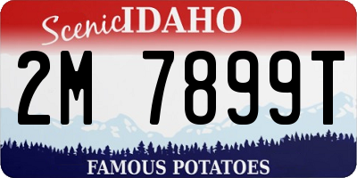 ID license plate 2M7899T