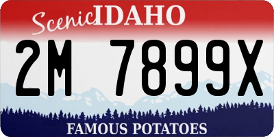 ID license plate 2M7899X