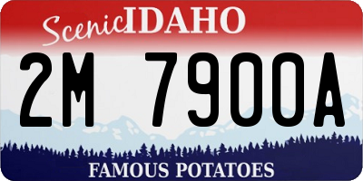 ID license plate 2M7900A