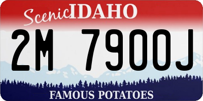 ID license plate 2M7900J