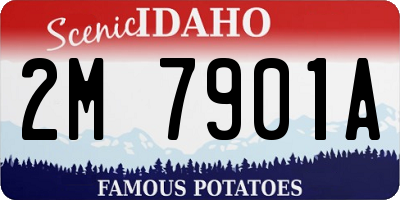 ID license plate 2M7901A