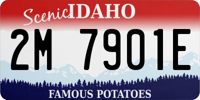 ID license plate 2M7901E