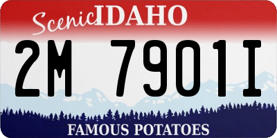 ID license plate 2M7901I