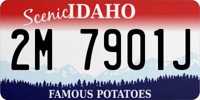 ID license plate 2M7901J