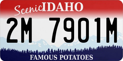 ID license plate 2M7901M